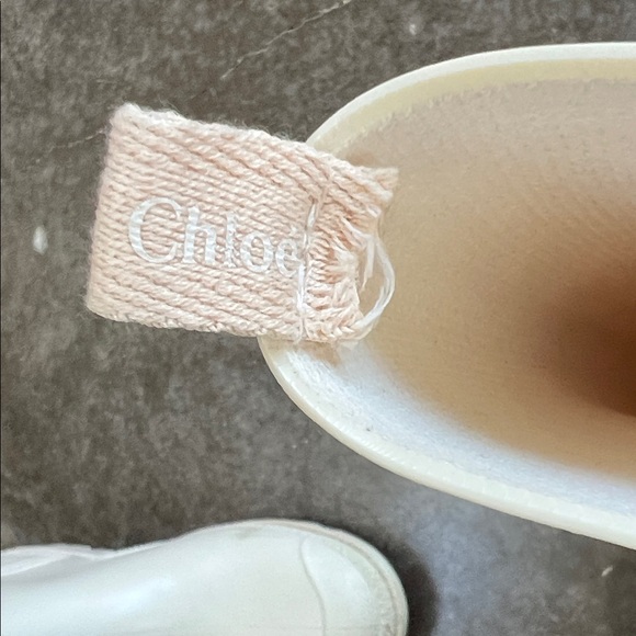 Chloé Wellington Rain Boots Size 5 - Picture 4 of 9
